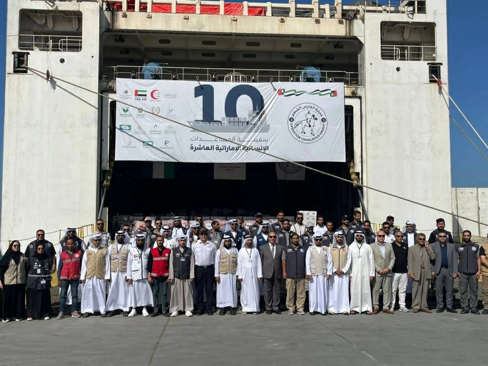 ميناء العريش البحرى يستقبل سفينة مساعدات إماراتية اليوم