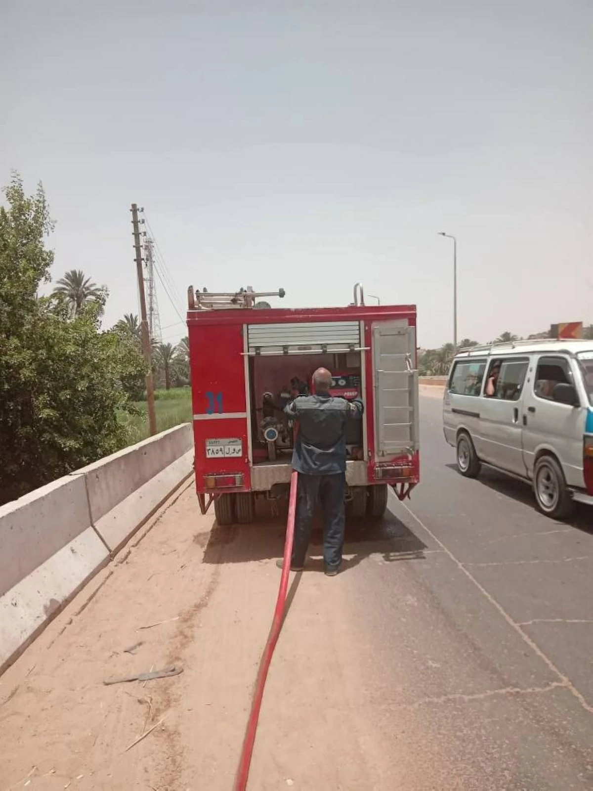 حريق في محطة كهرباء وادى خريت بنصر النوبة في أسوان.. وتشغيل المغذيات البديلة لإعادة توصيل الكهرباء