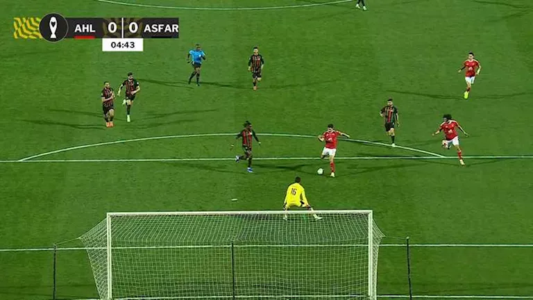 لحظة بلحظة.. الأهلي 0 ضد 0 الجيش الملكي.. محاولات حمراء لتسجيل الهدف الأول